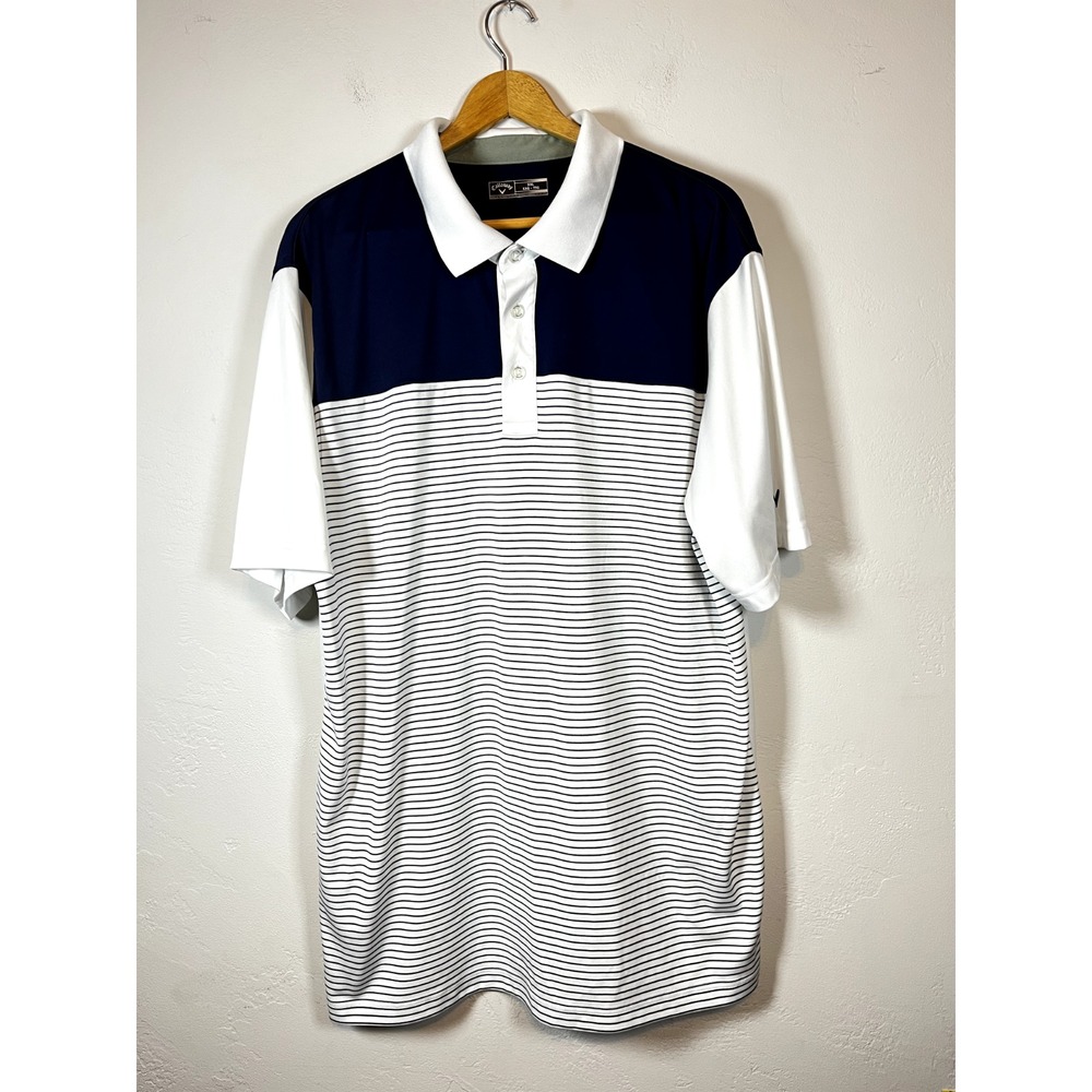 Callaway Mens Shirt Moisture Wicking performance Golf Size XXL White
